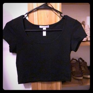 Black crop top